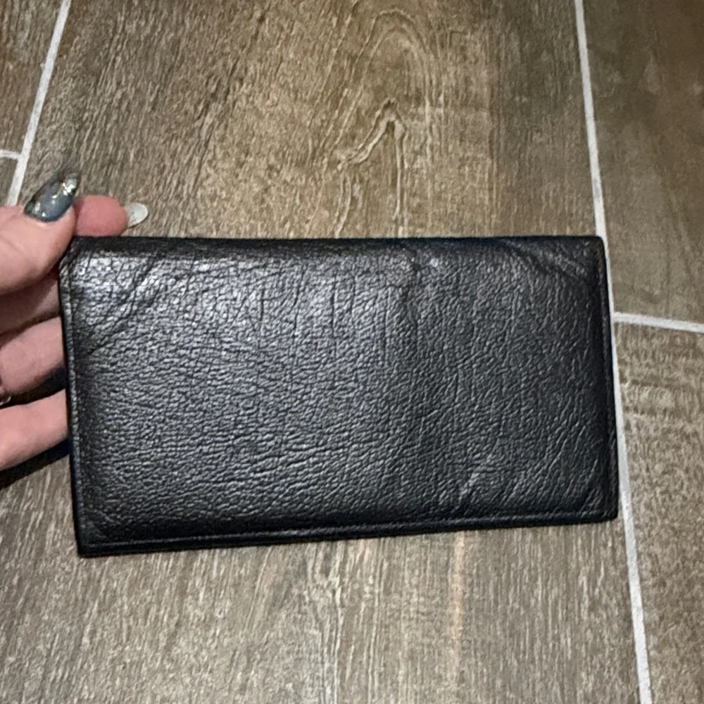 Prince Gardner Vintage Black Leather Wallet